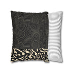 Modern Creamy Black Leopard Stripe Pillowcase