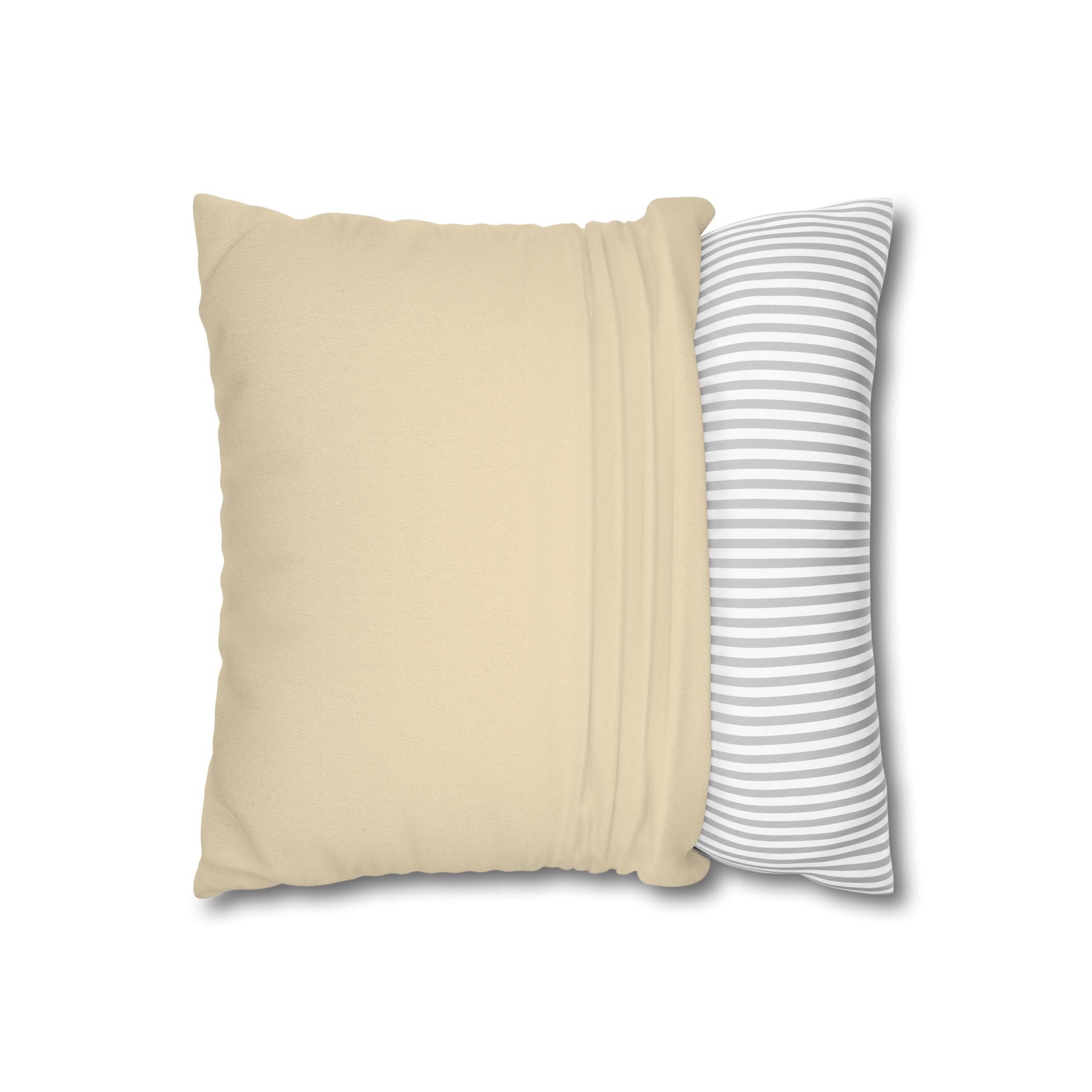 Modern Creamy Black Leopard Stripe Pillowcase