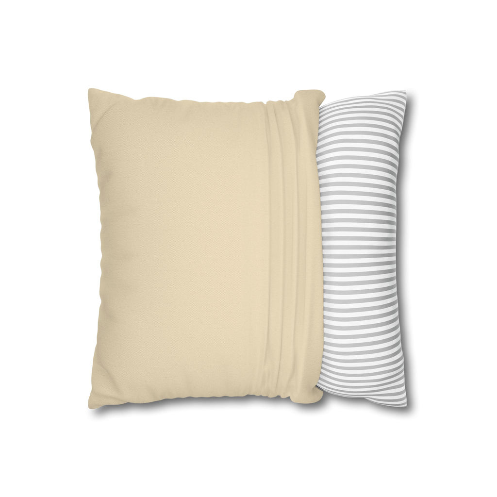 Modern Creamy Black Leopard Stripe Pillowcase