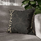 Modern Creamy Black Leopard Stripe Pillowcase