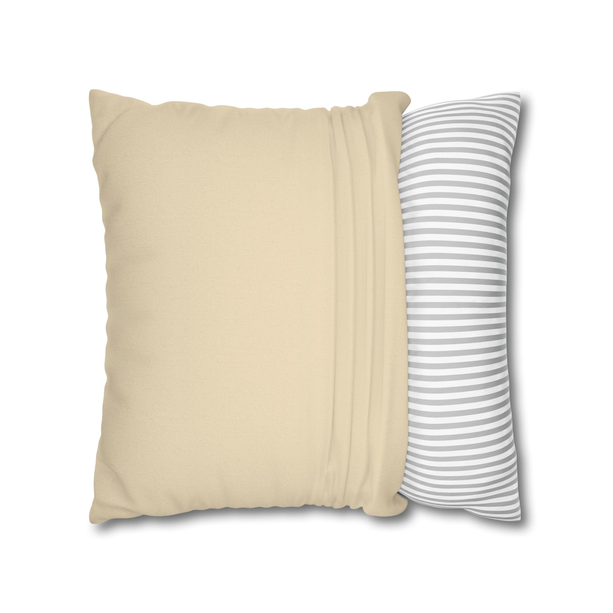 Modern Creamy Black Leopard Stripe Pillowcase