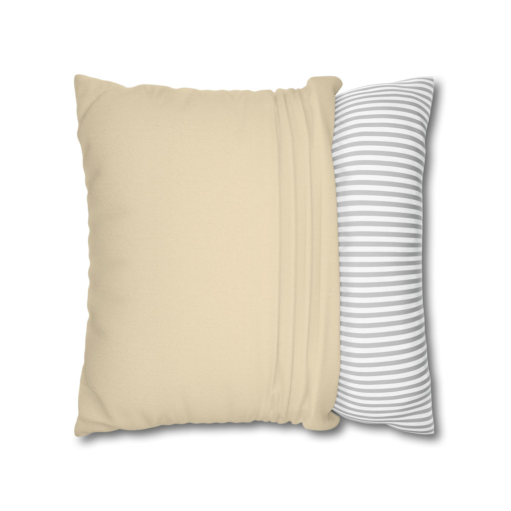 Modern Creamy Black Leopard Stripe Pillowcase