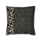 Modern Creamy Black Leopard Stripe Pillowcase